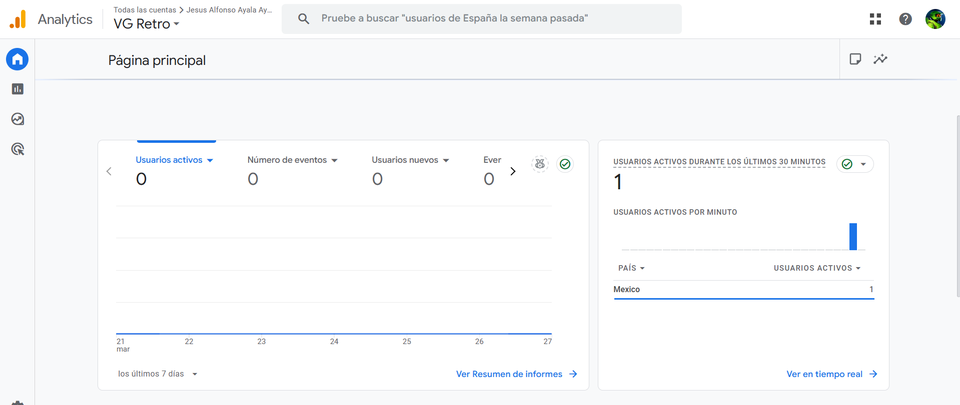 Registro de usuarios en tiempo real