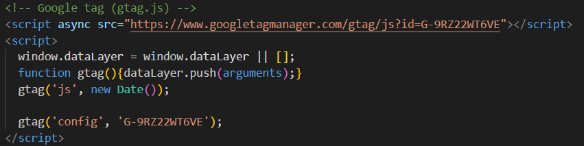 Google Analytics Script
